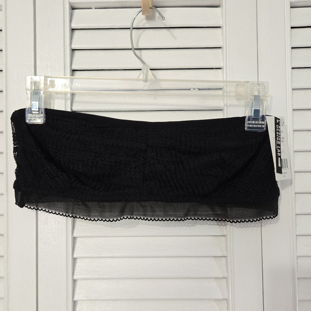 🟢 Black Lacey Bandeau